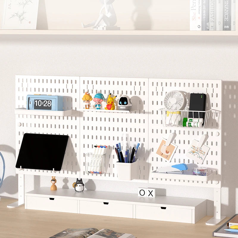 Medium White Pegboard Panel