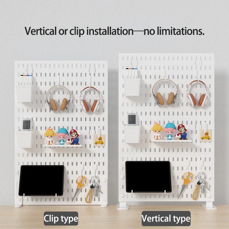 BYO Pegboard System with 54 Modular Pieces