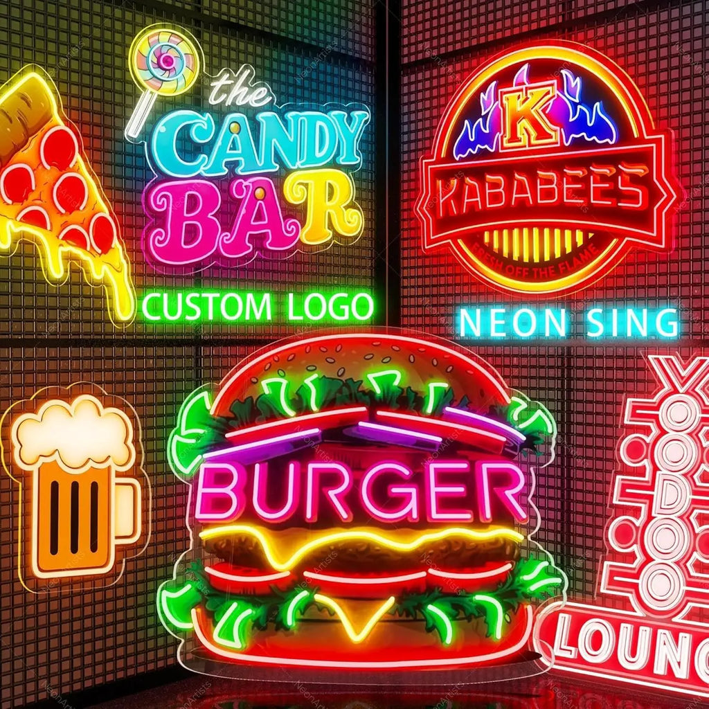 Custom Neon Sign Personalized LED Neon Light Acrylic Wall Decor for Wedding Birthday Party Game Room Office Business Logo Name P