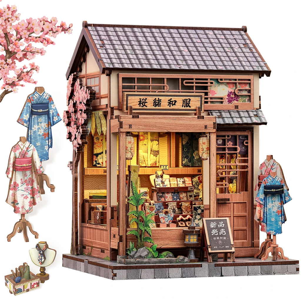 CUTEBEE Book Nook Kit with LED - 20 Designs