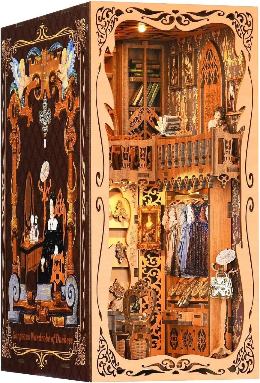 Wander Library Book Nook Kit with LED - 5 Designs