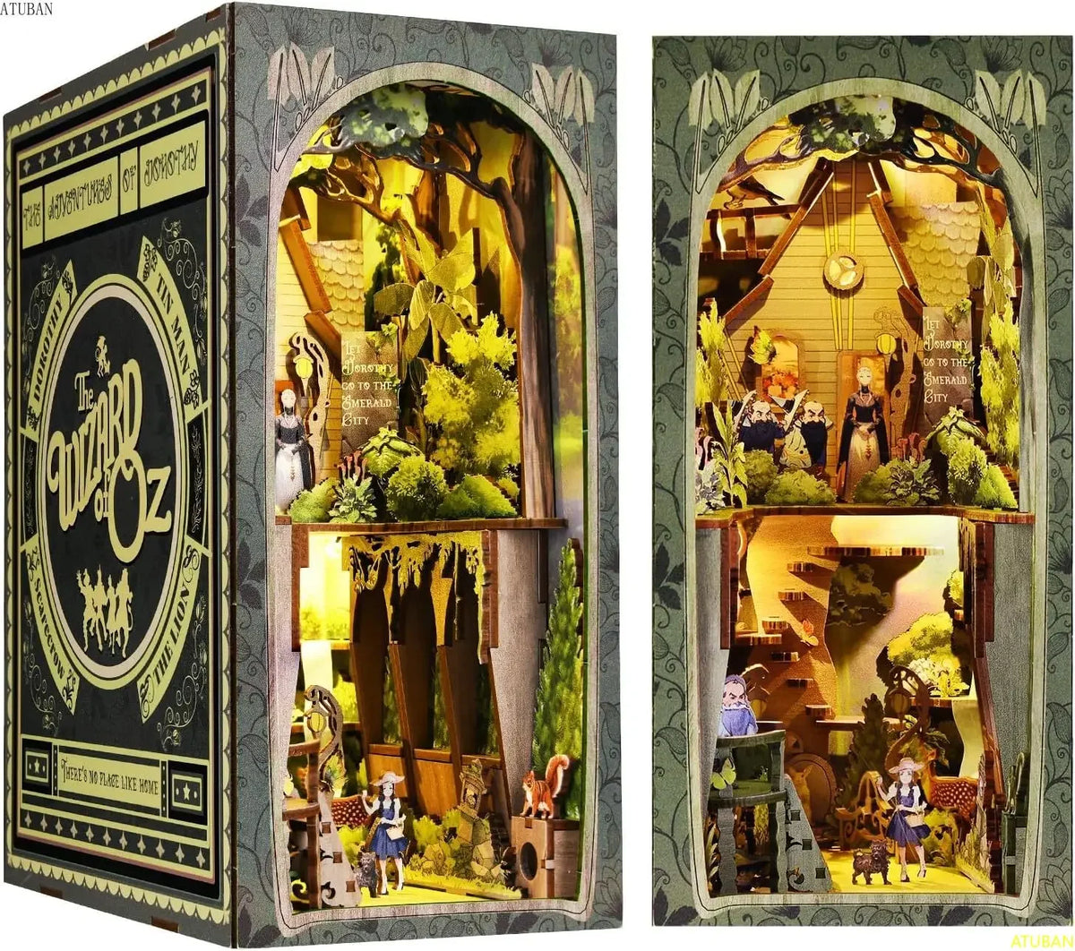 Wander Library Book Nook Kit with LED - 5 Designs