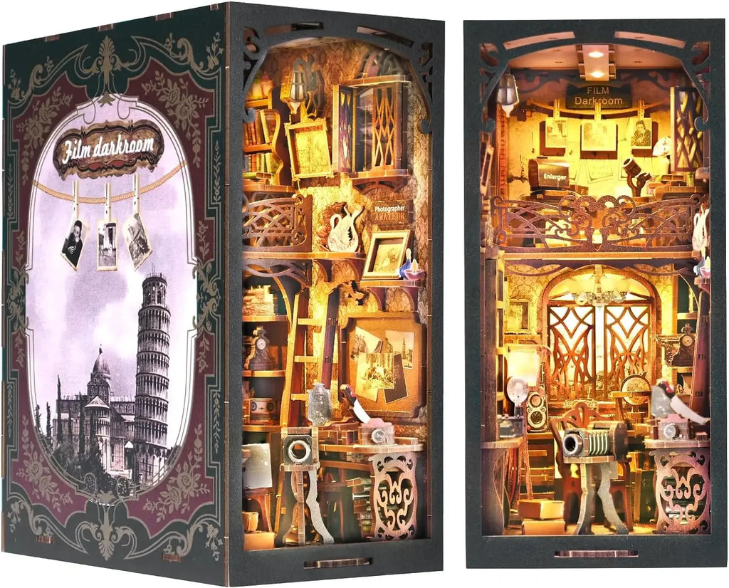 Wander Library Book Nook Kit with LED - 5 Designs