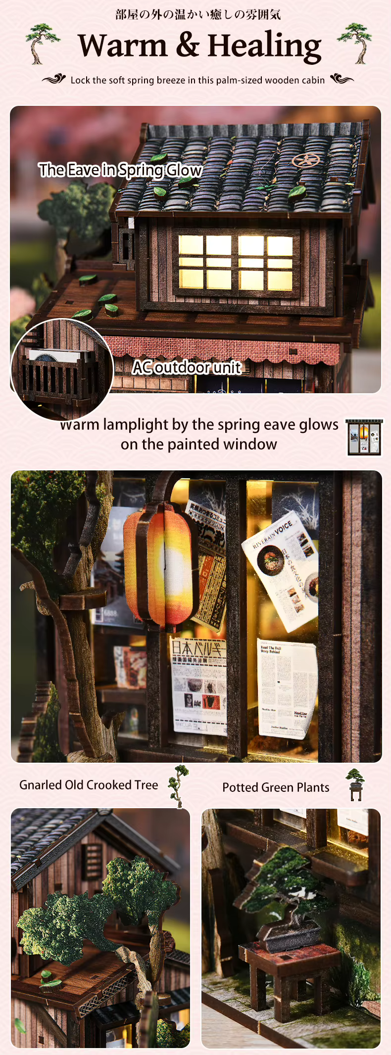 Grocery store book nook kit between books with assembly difficulty 3 of 5 and tweezer assembly step