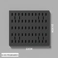 Black Pegboard Compact Panel for a modular desk setup