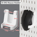 White Pegboard Mouse Holder for a modular desk setup