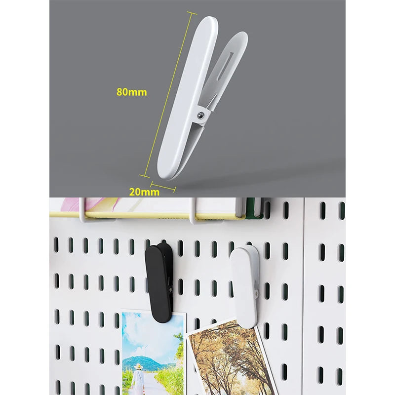 Pegboard Panel Clamps, Set of 2 for a modular desk setup