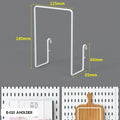 White Pegboard A-Holder for a modular desk setup