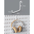 Pegboard Hooks Set of 2, M-Size for a modular desk setup