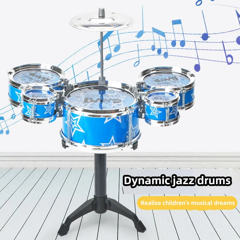 Mini Jazz Drum Set for Young Beginners