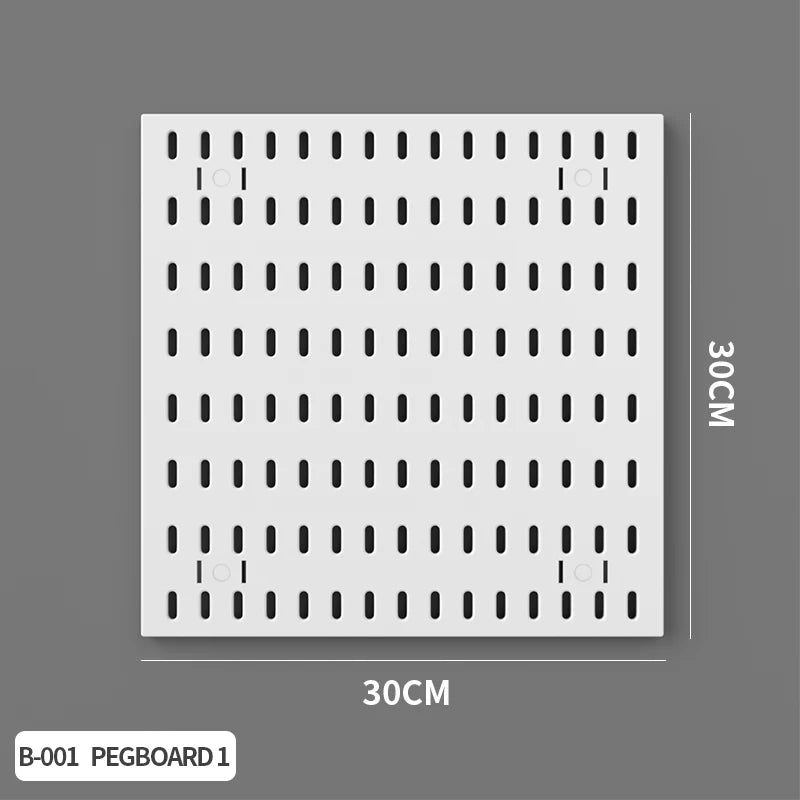 White Pegboard Small Panel for a modular desk setup