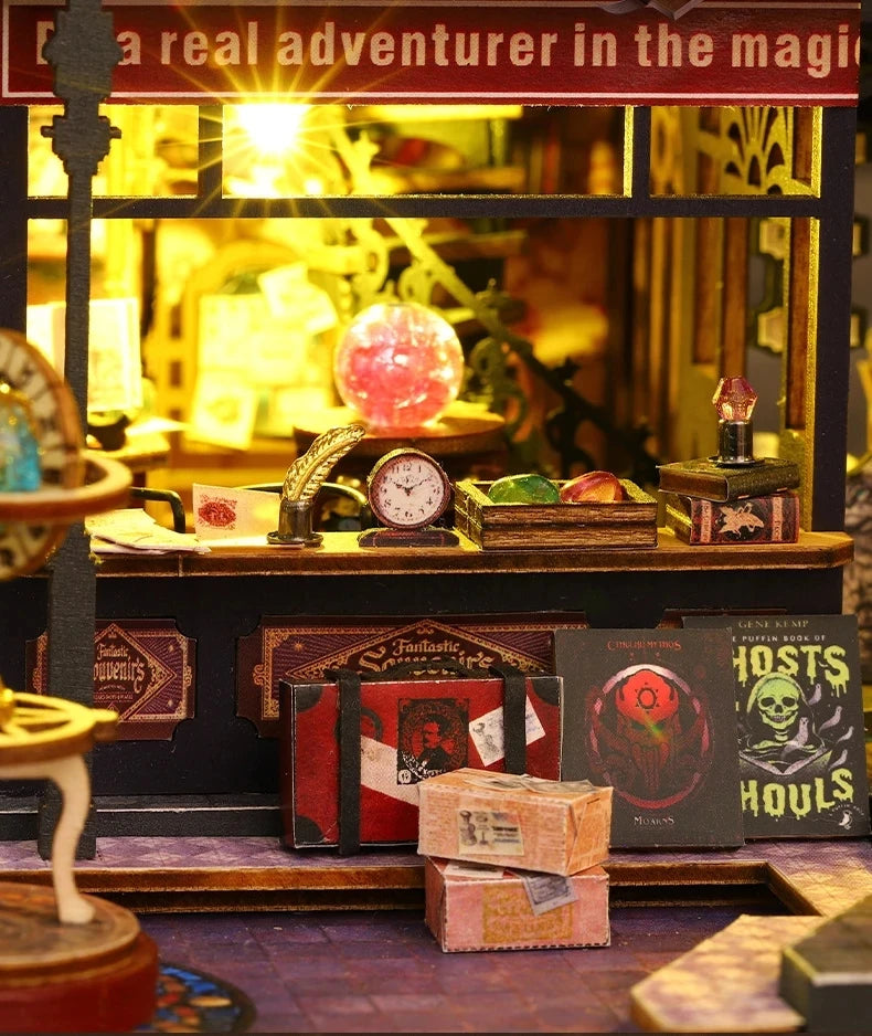 DIY Dollhouse Kit - Wooden Miniature House with Furniture for Adults & Kids