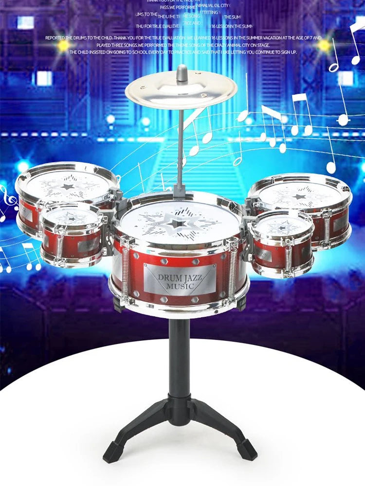 Mini Jazz Drum Set for Young Beginners