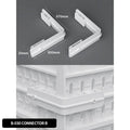 Pegboard Connector B for a modular desk setup