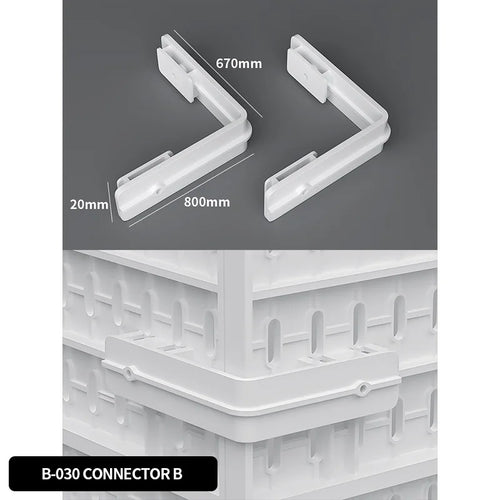 Pegboard Connector B for a modular desk setup