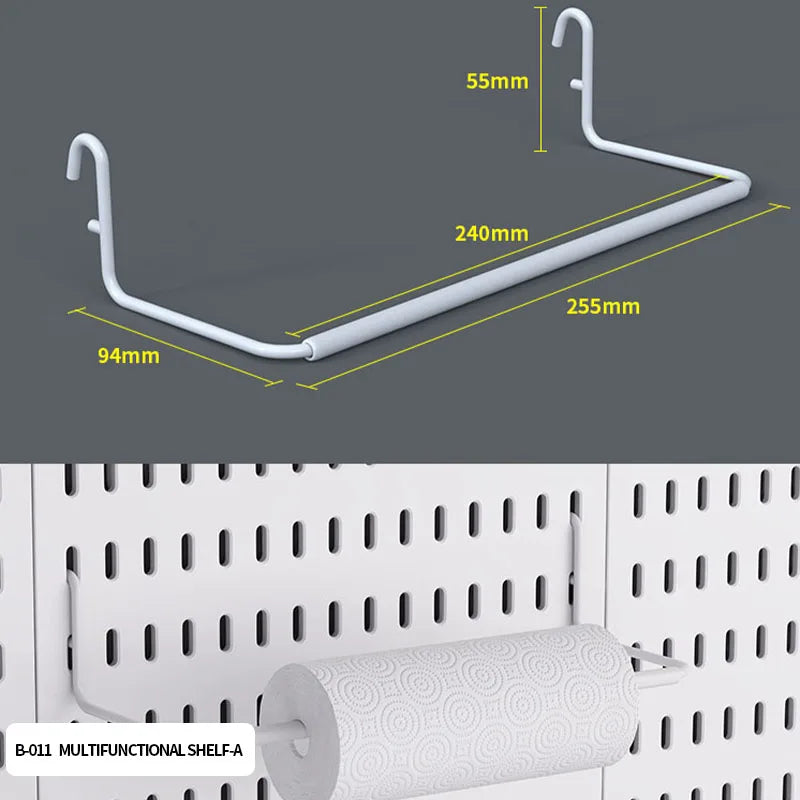 BYO Pegboard System with 54 Modular Pieces