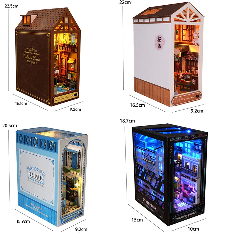 DIY Book Nook Kit - 16 Designs