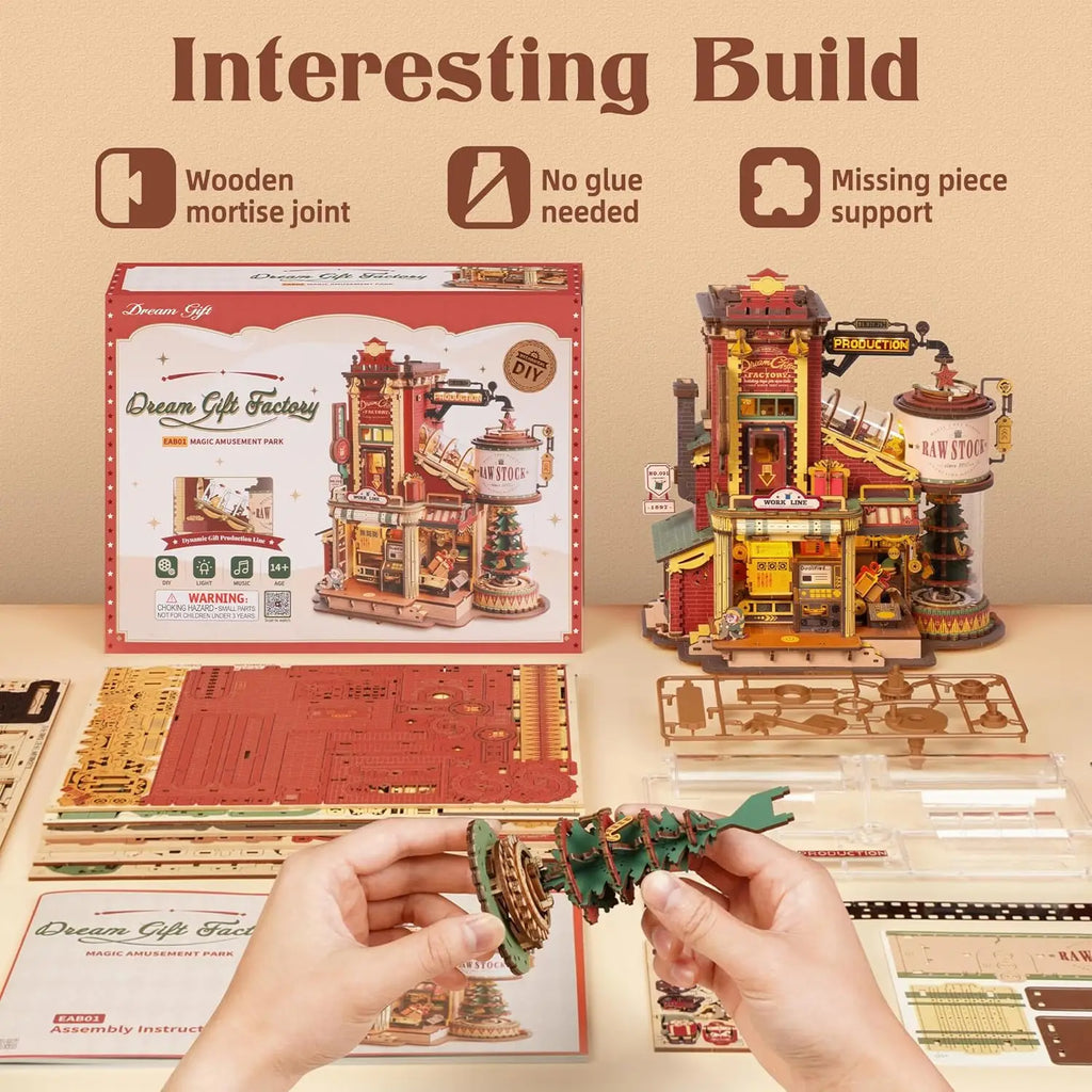 Wooden Music Box 3D Puzzle Kit
