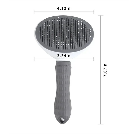 Self-Cleaning Pet Hair Remover Comb - Slicker Brush for Dogs & Cats