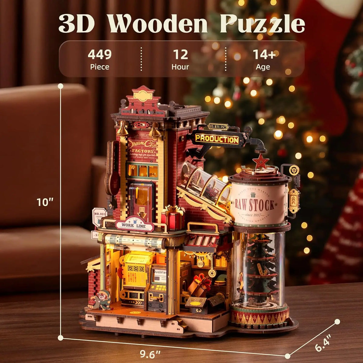 Wooden Music Box 3D Puzzle Kit