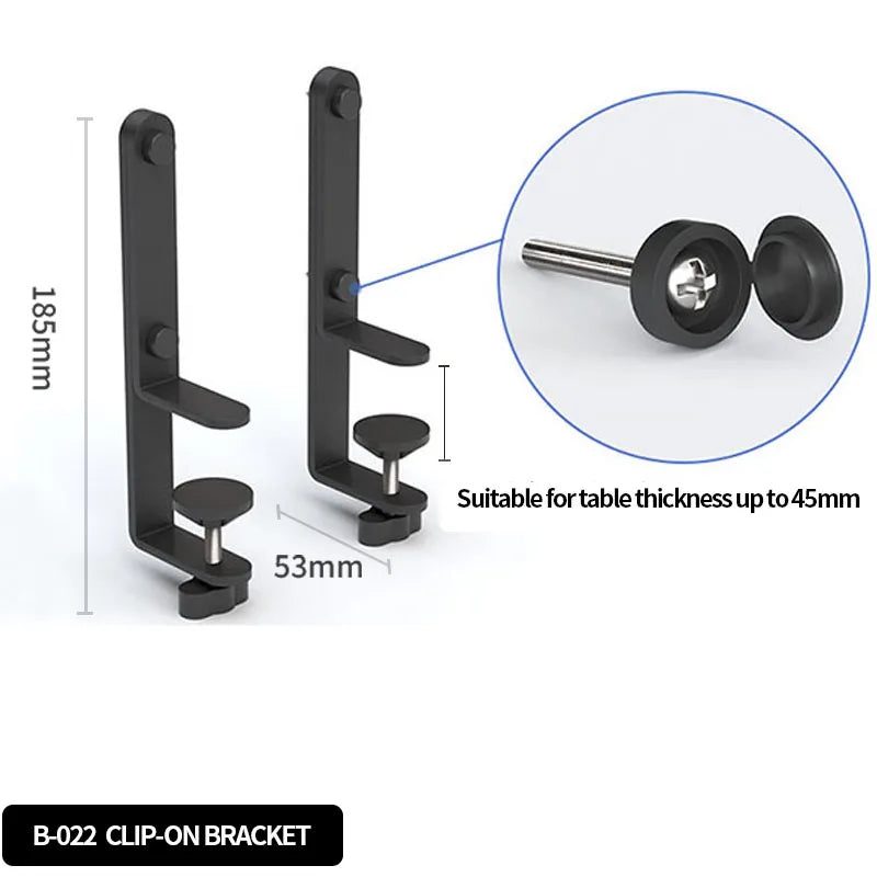 Alternate view: Pegboard Desk Clamp Mount for BYO Panels