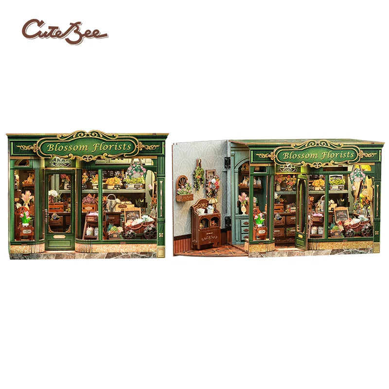 CUTEBEE Book Nook Kit with LED - 20 Designs