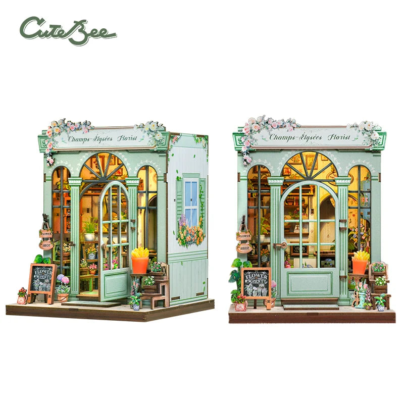 CUTEBEE Book Nook Kit with LED - 20 Designs
