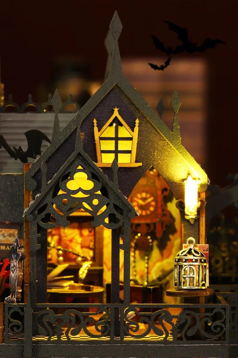 DIY Dollhouse Kit - Wooden Miniature House with Furniture for Adults & Kids