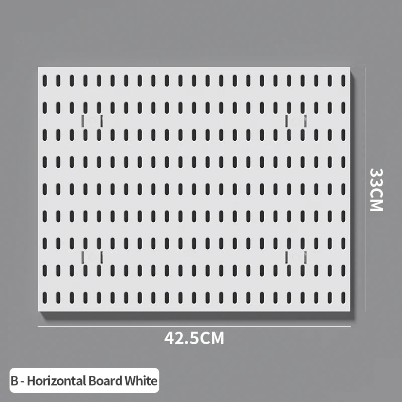 White Pegboard Large Panel for a modular desk setup