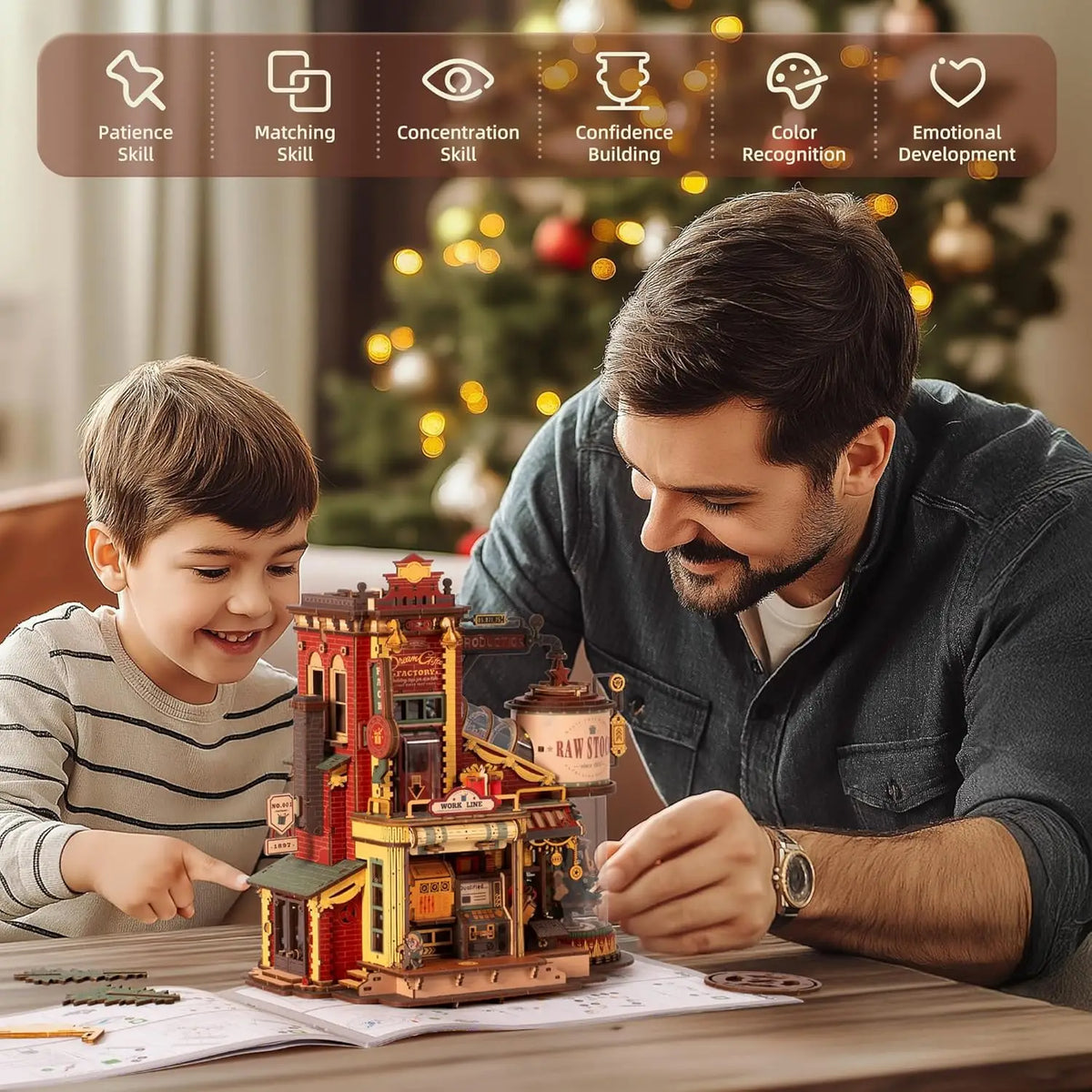 Wooden Music Box 3D Puzzle Kit