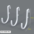 Pegboard Hooks Set of 3, B-Shape for a modular desk setup