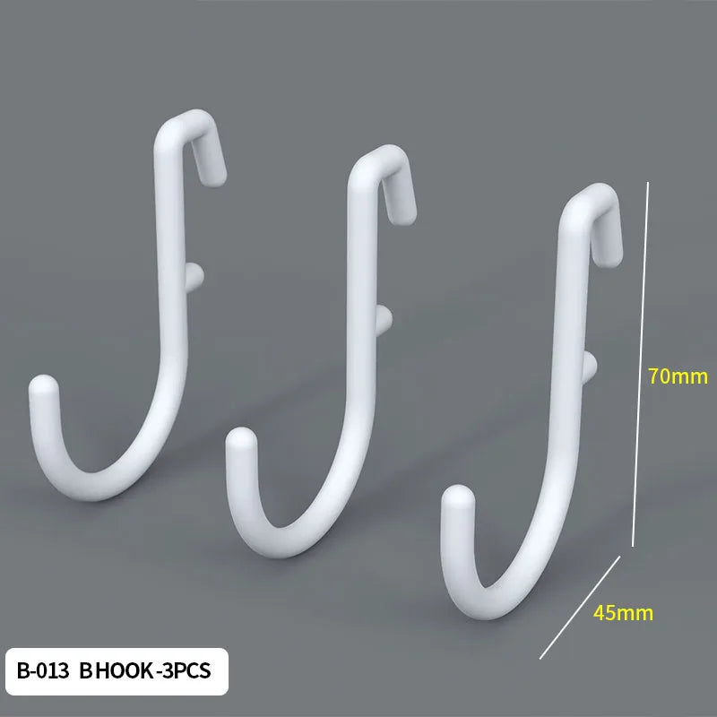 Pegboard Hooks Set of 3, B-Shape for a modular desk setup