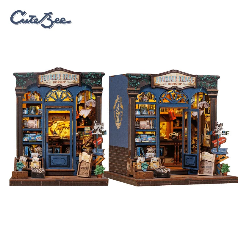 CUTEBEE Book Nook Kit with LED - 20 Designs