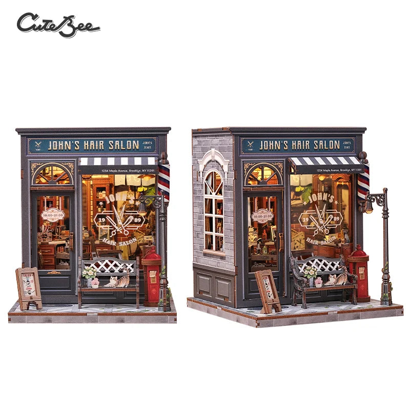 CUTEBEE Book Nook Kit with LED - 20 Designs