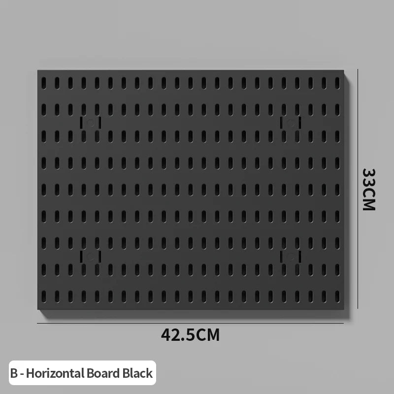 Black Pegboard Large Panel for a modular desk setup