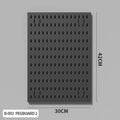 Black Pegboard Medium Panel for a modular desk setup