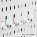 Mini Pegboard Hooks Set of 5 for a modular desk setup
