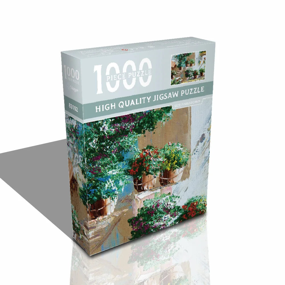 Adult Jigsaw 1000Pcs Large-scale Puzzles Game World Famous Painting Starry Night Patience and Matching Skill Kids Teenager Toys