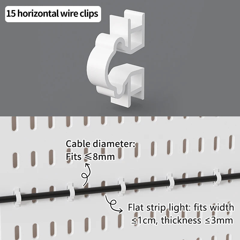 BYO Pegboard System with 54 Modular Pieces