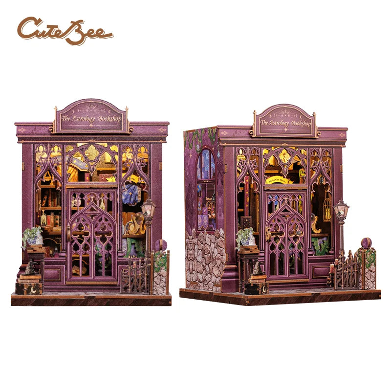 CUTEBEE Book Nook Kit with LED - 20 Designs