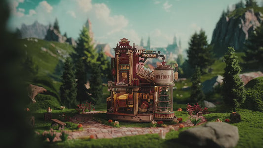 Wooden Music Box 3D Puzzle - DIY Christmas Gift Factory Model Kit for Adults & Teens